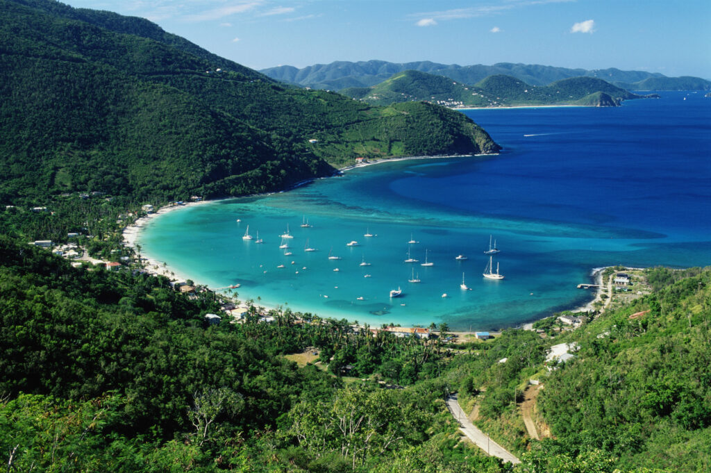 Tortola At Cane Garden Bay In The British Virgin Island