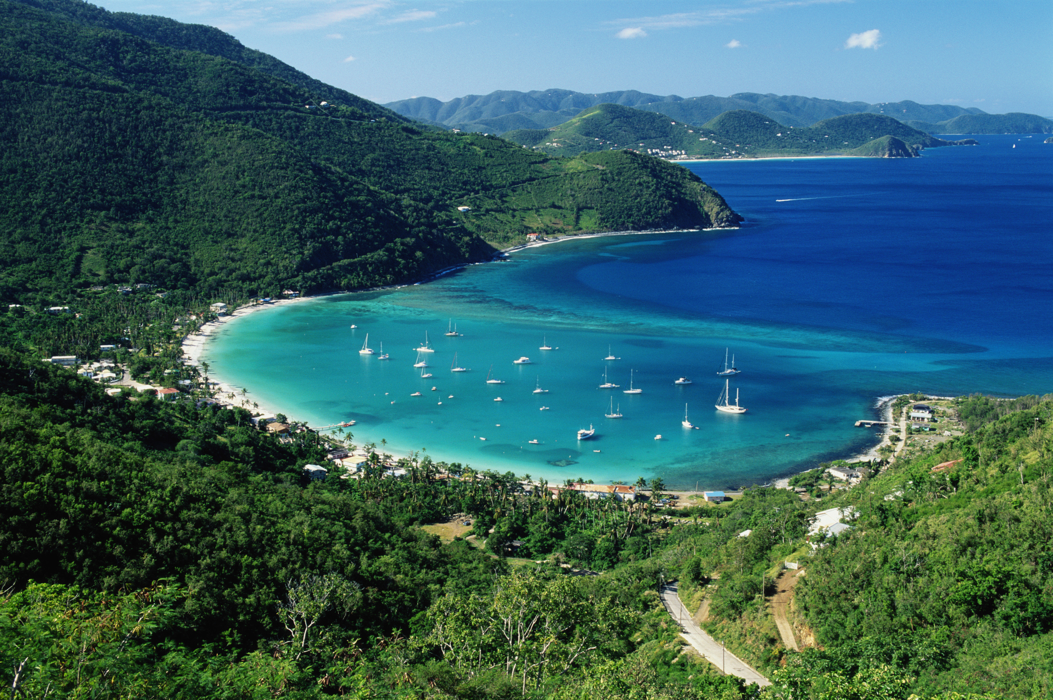 Tortola At Cane Garden Bay In The British Virgin Island
